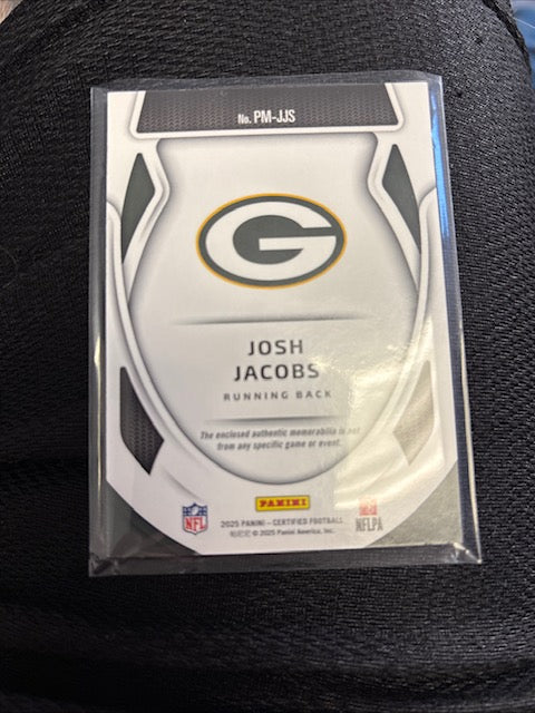 Josh Jacob’s 2025 Certified Freshman Fabric /25 Memorabilia White Patch - Ungraded
